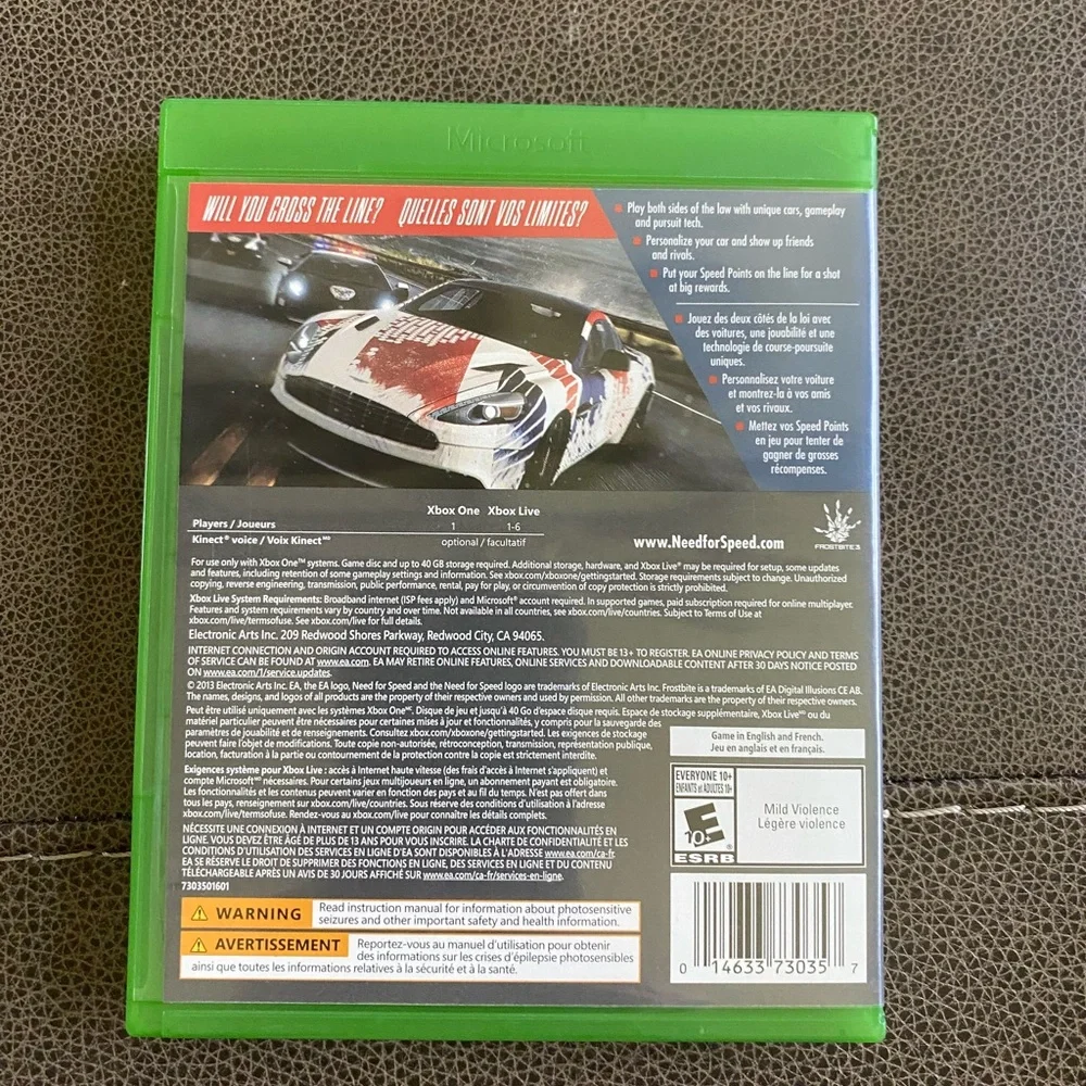 Need for Speed: Rivals (Microsoft Xbox One, 2013)